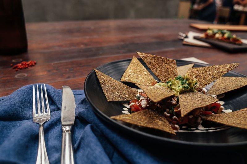 Nachos con Cheddar